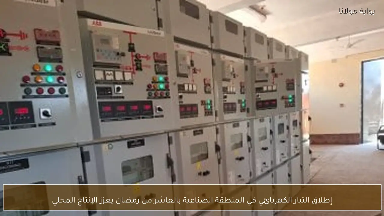 إطلاق التيار الكهربائي في المنطقة الصناعية بالعاشر من رمضان يعزز الإنتاج المحلي