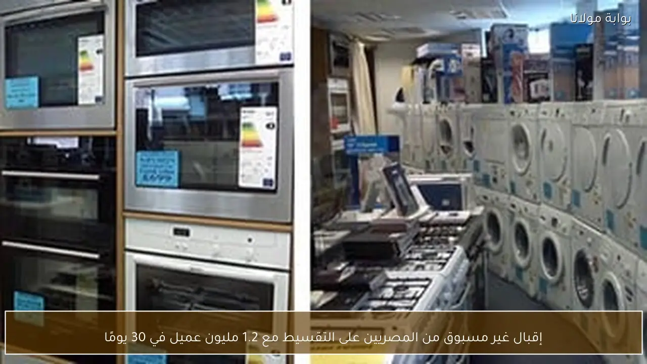 إقبال غير مسبوق من المصريين على التقسيط مع 1.2 مليون عميل في 30 يومًا
