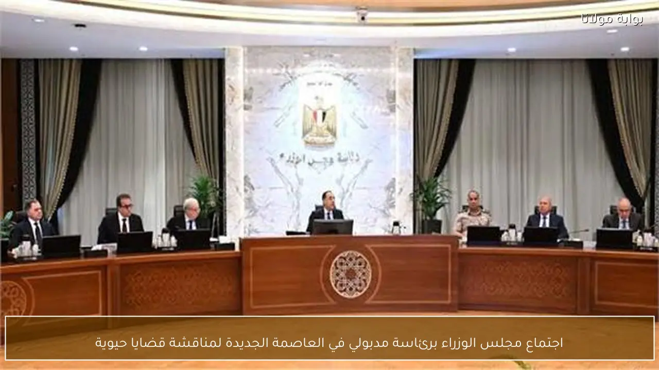 اجتماع مجلس الوزراء برئاسة مدبولي في العاصمة الجديدة لمناقشة قضايا حيوية