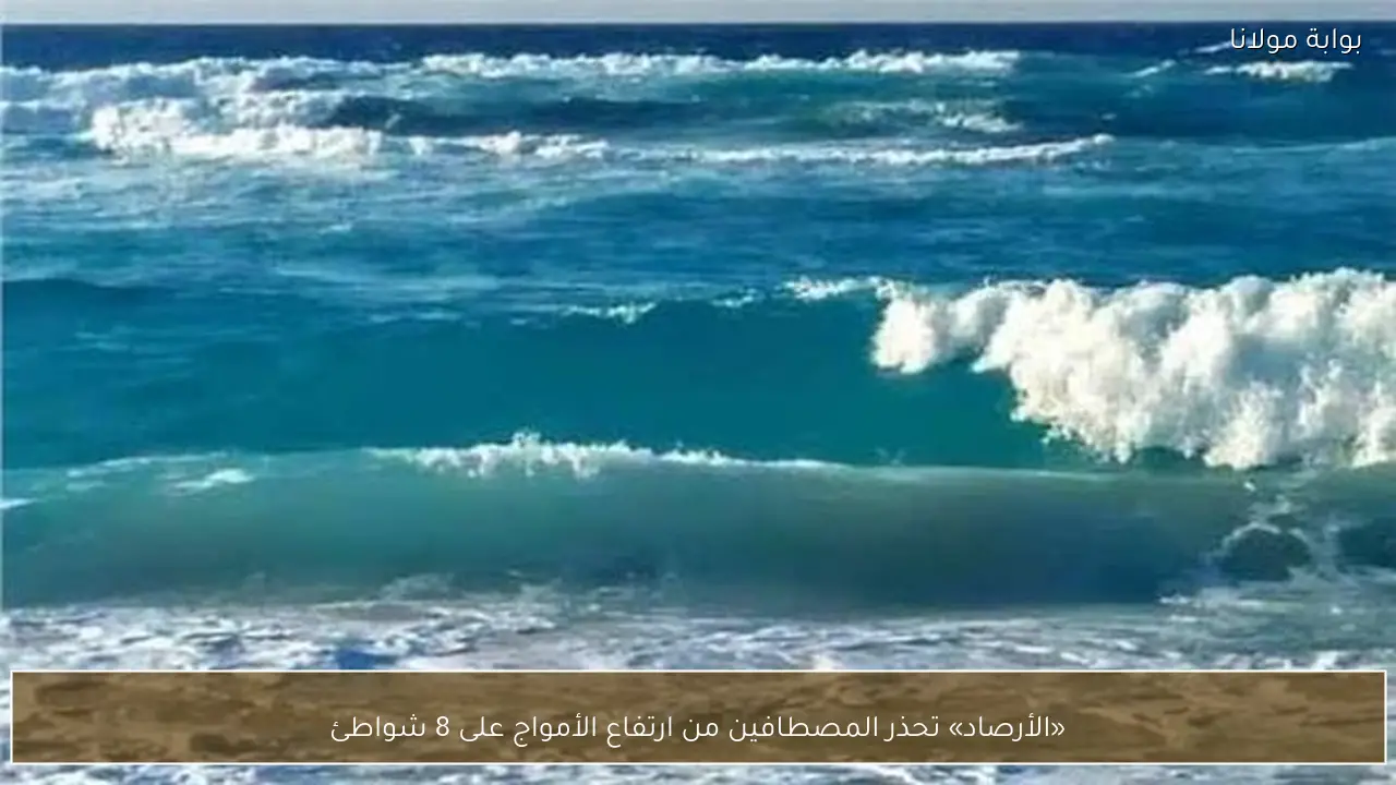 «الأرصاد» تحذر المصطافين من ارتفاع الأمواج على 8 شواطئ