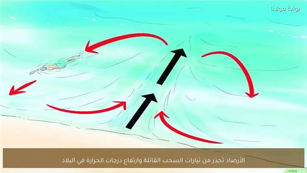 الأرصاد تحذر من تيارات السحب القاتلة وارتفاع درجات الحرارة في البلاد