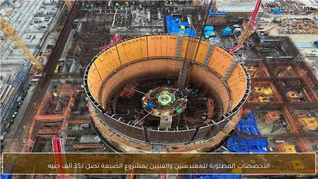 التخصصات المطلوبة للمهندسين والفنيين بمشروع الضبعة تصل لـ35 ألف جنيه