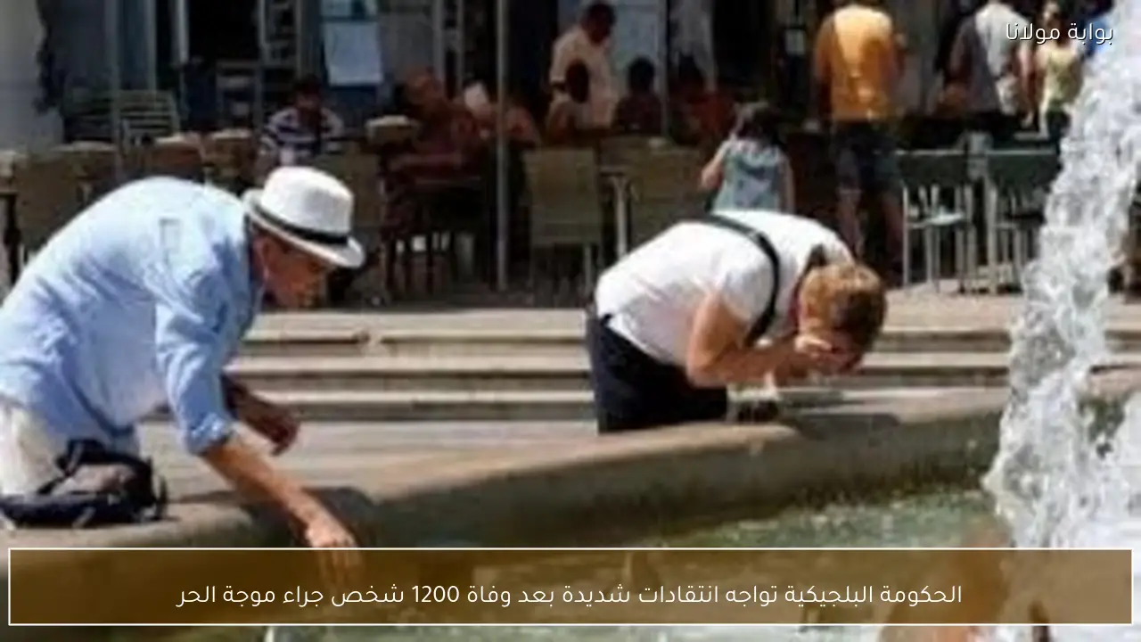 الحكومة البلجيكية تواجه انتقادات شديدة بعد وفاة 1200 شخص جراء موجة الحر
