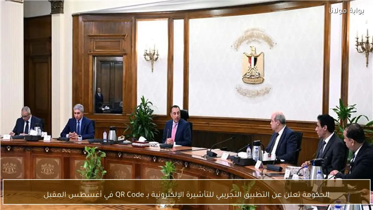 الحكومة تعلن عن التطبيق التجريبي للتأشيرة الإلكترونية بـ QR Code في أغسطس المقبل