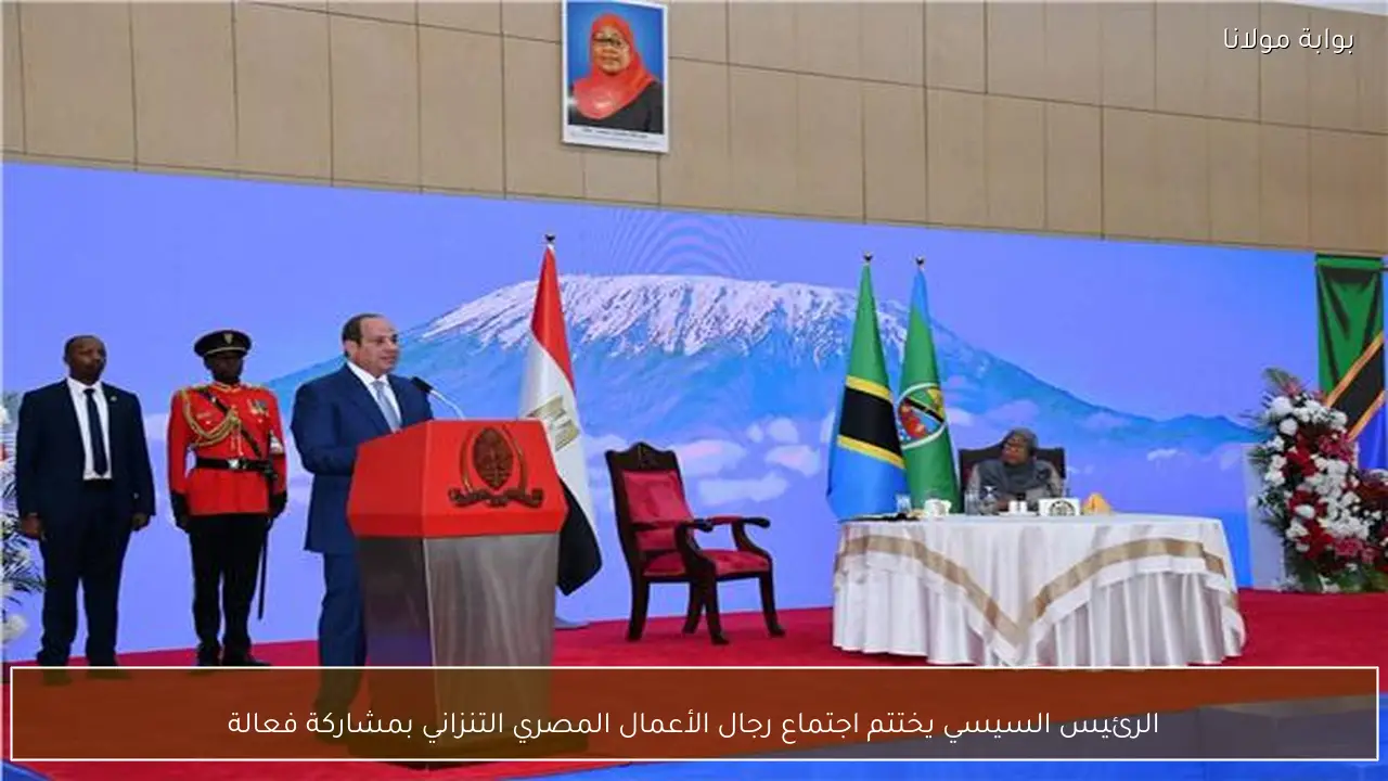 الرئيس السيسي يختتم اجتماع رجال الأعمال المصري التنزاني بمشاركة فعالة