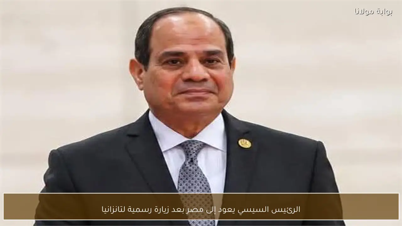 الرئيس السيسي يعود إلى مصر بعد زيارة رسمية لتانزانيا