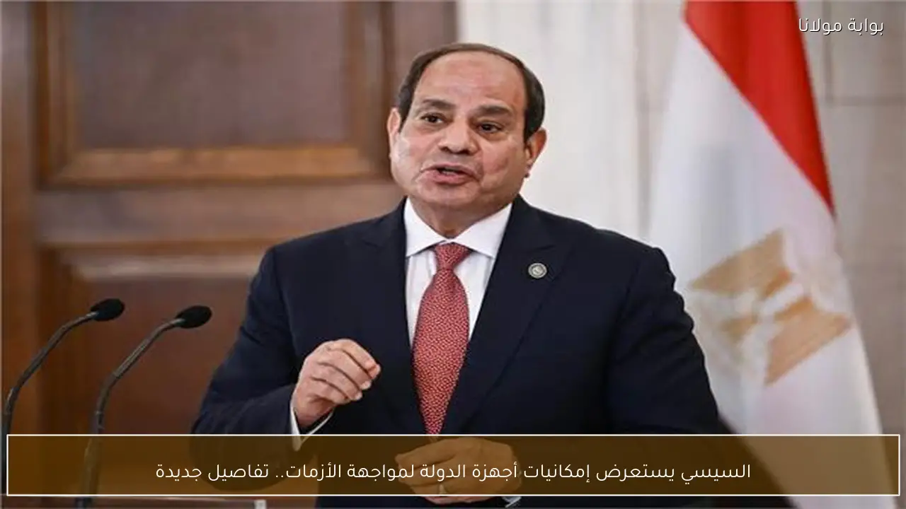 السيسي يستعرض إمكانيات أجهزة الدولة لمواجهة الأزمات.. تفاصيل جديدة