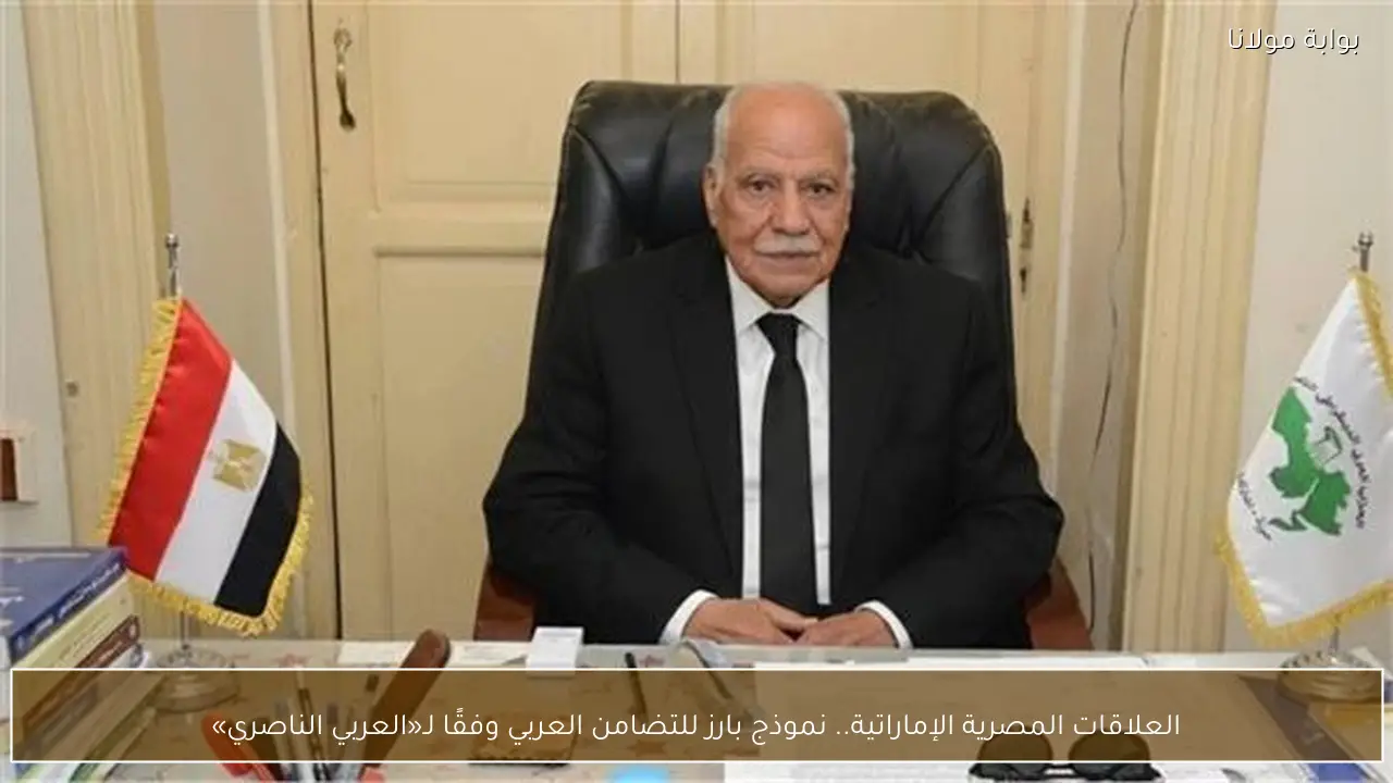 العلاقات المصرية الإماراتية.. نموذج بارز للتضامن العربي وفقًا لـ«العربي الناصري»