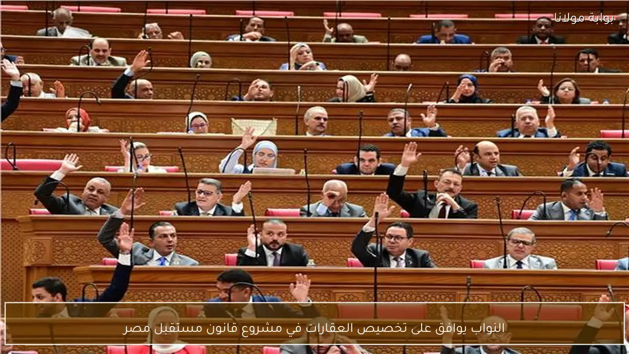 النواب يوافق على تخصيص العقارات في مشروع قانون مستقبل مصر