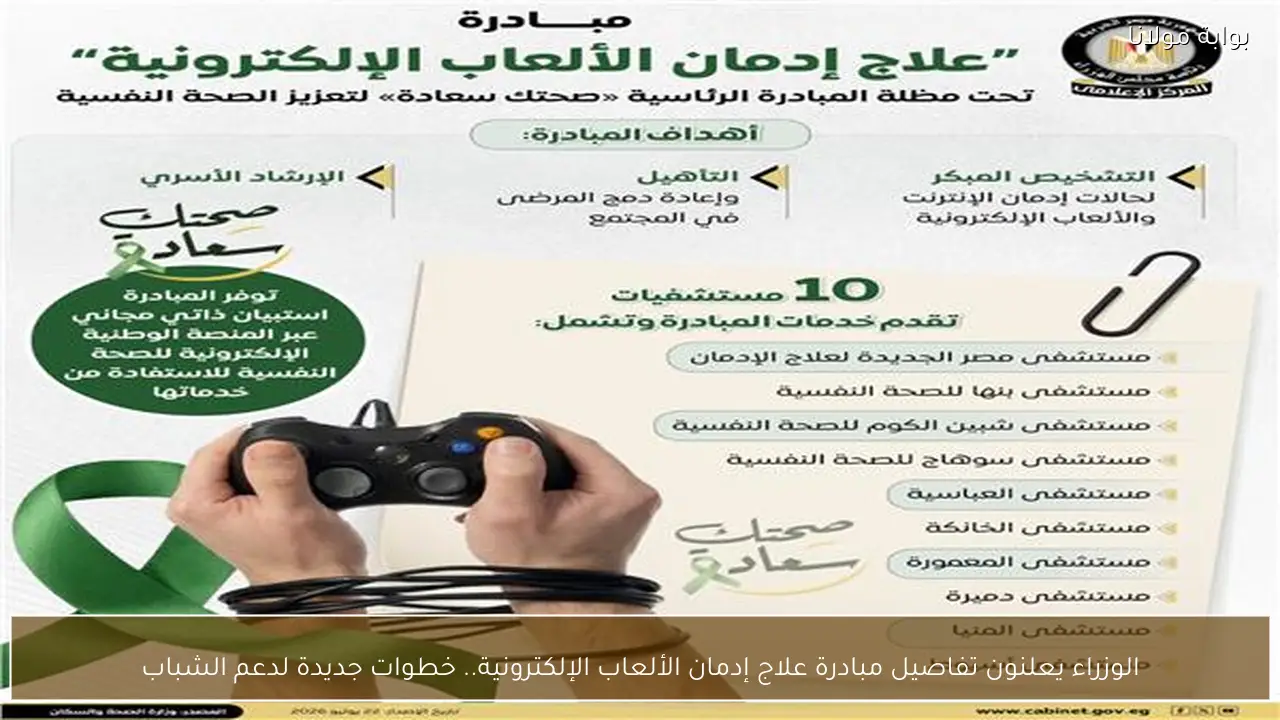 الوزراء يعلنون تفاصيل مبادرة علاج إدمان الألعاب الإلكترونية.. خطوات جديدة لدعم الشباب