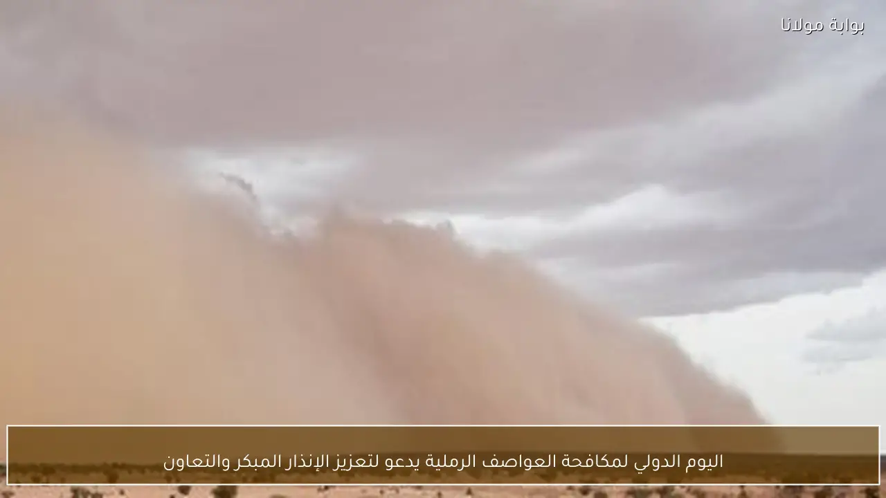 اليوم الدولي لمكافحة العواصف الرملية يدعو لتعزيز الإنذار المبكر والتعاون