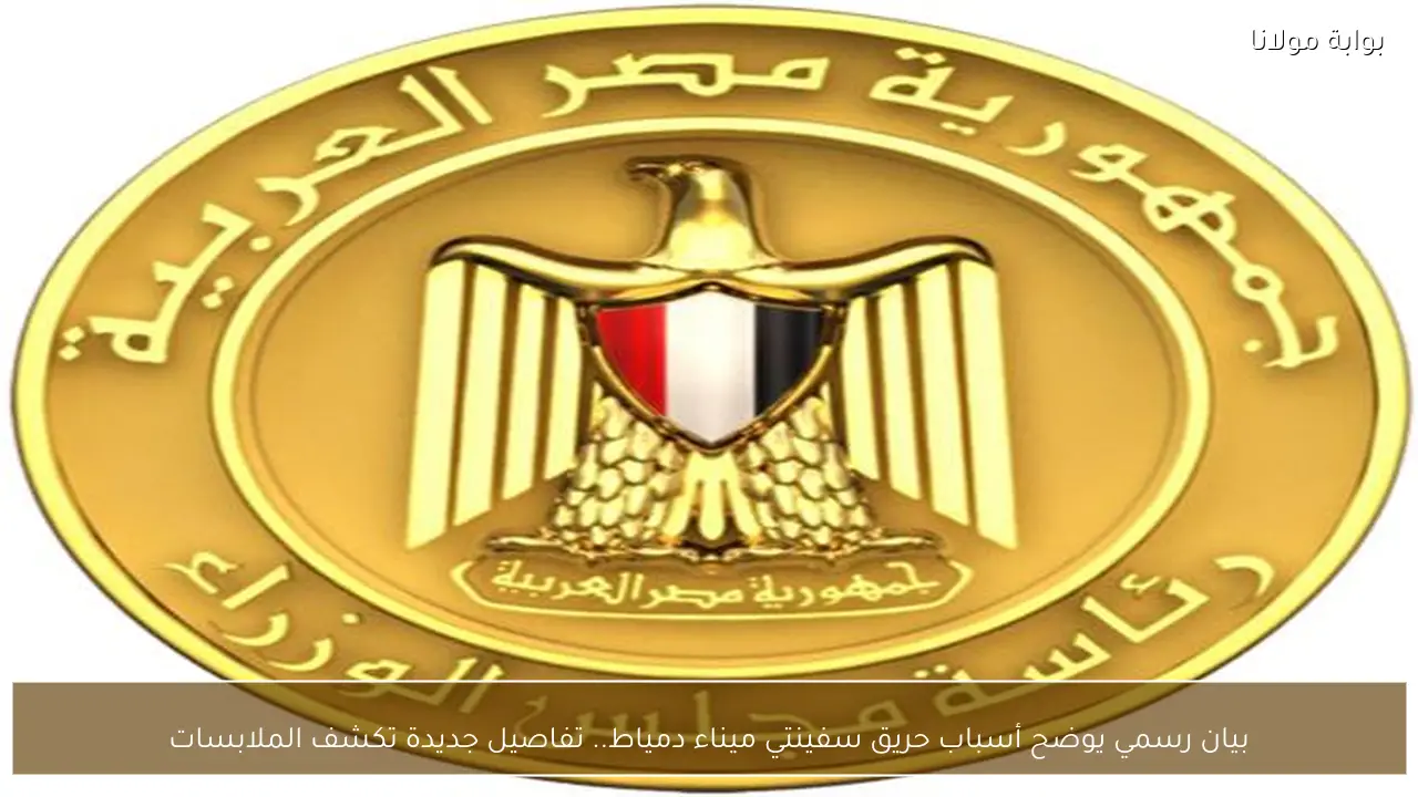 بيان رسمي يوضح أسباب حريق سفينتي ميناء دمياط.. تفاصيل جديدة تكشف الملابسات