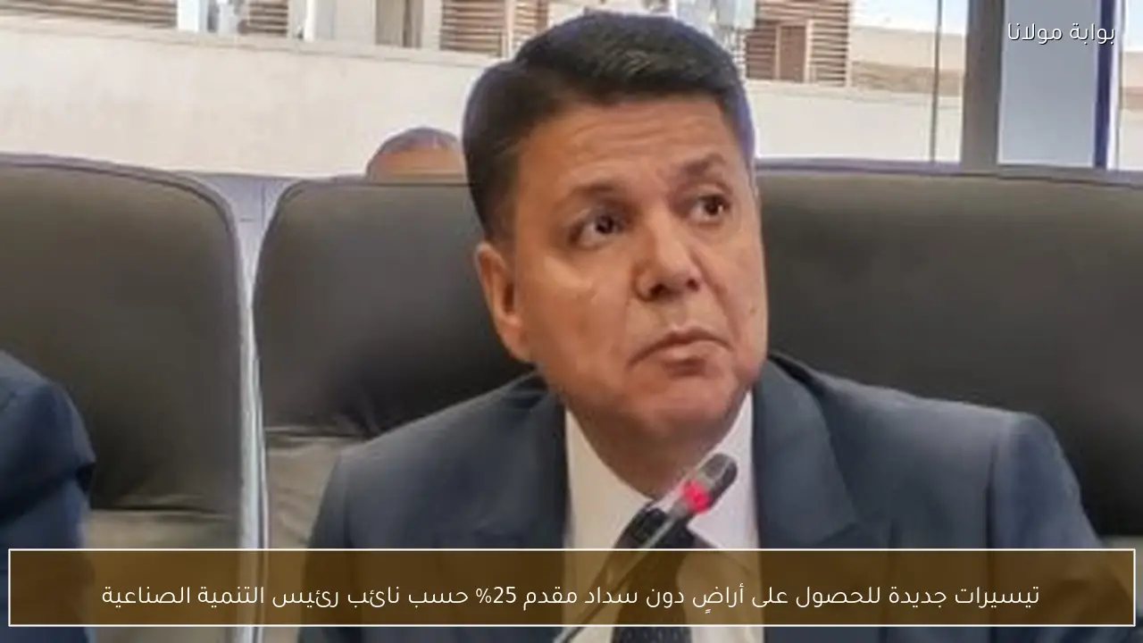 تيسيرات جديدة للحصول على أراضٍ دون سداد مقدم 25% حسب نائب رئيس التنمية الصناعية