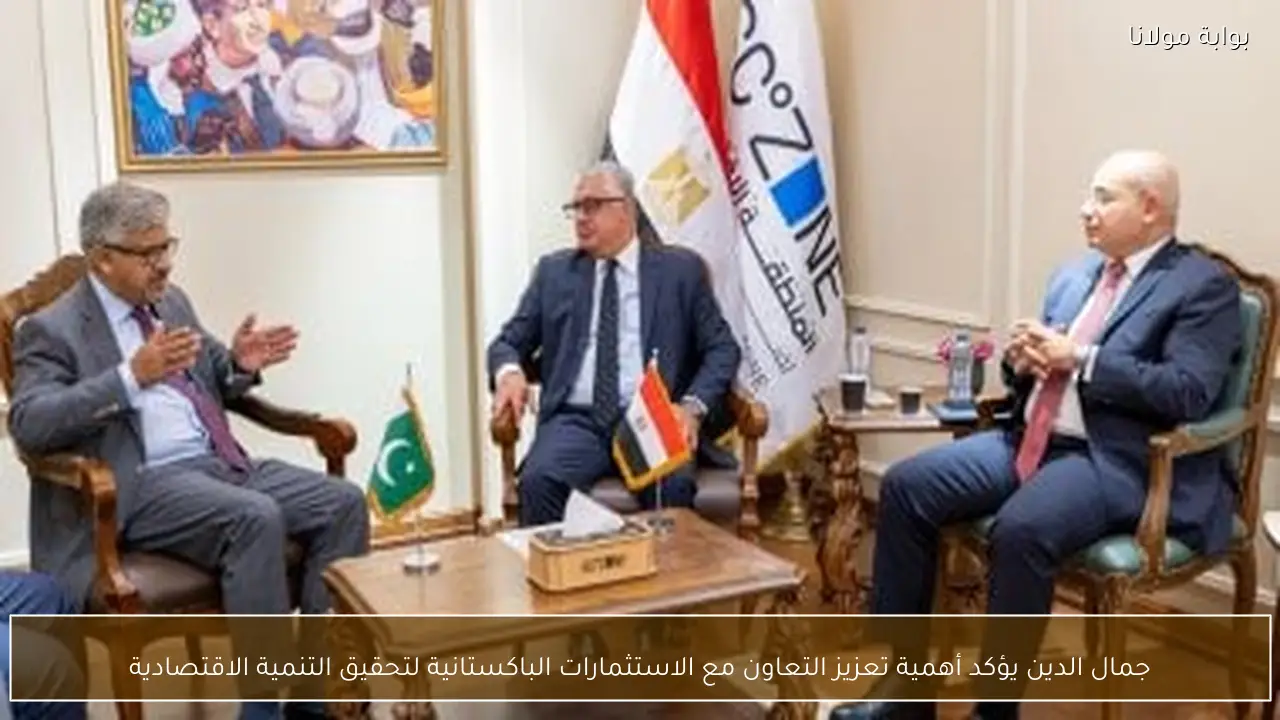 جمال الدين يؤكد أهمية تعزيز التعاون مع الاستثمارات الباكستانية لتحقيق التنمية الاقتصادية