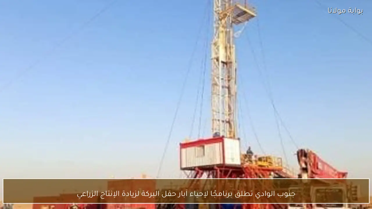 جنوب الوادي تطلق برنامجًا لإحياء آبار حقل البركة لزيادة الإنتاج الزراعي