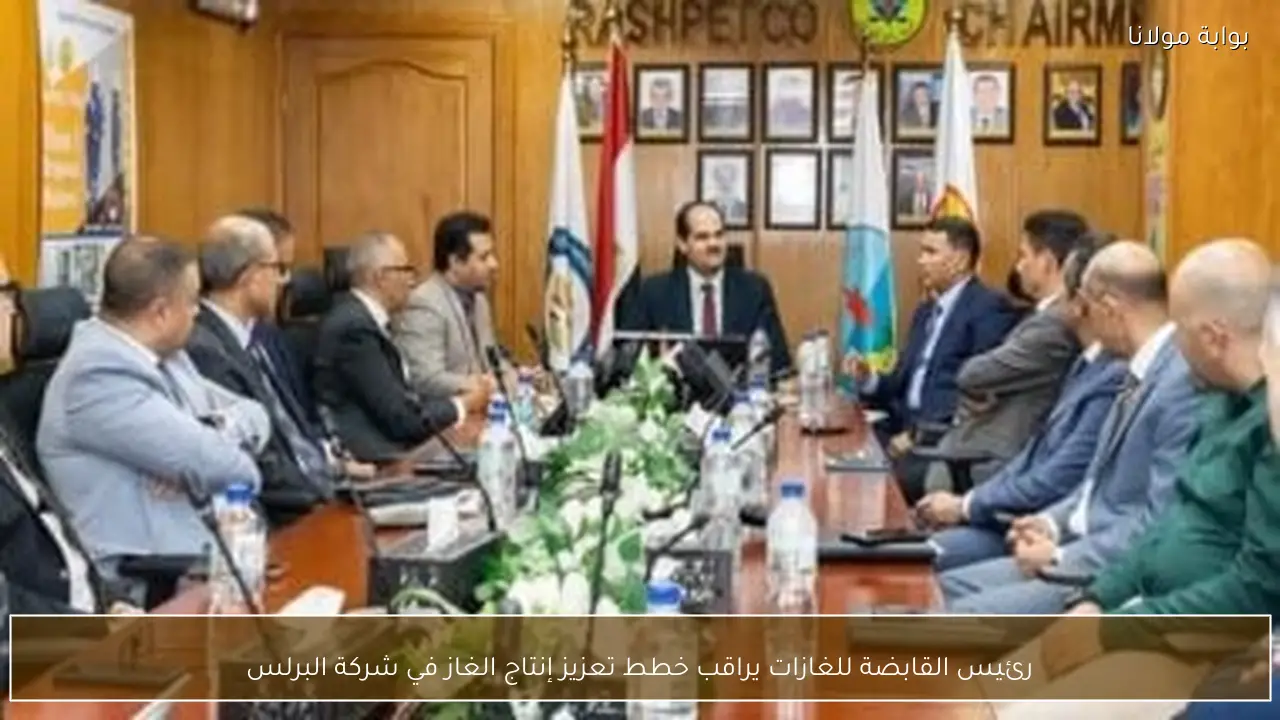 رئيس القابضة للغازات يراقب خطط تعزيز إنتاج الغاز في شركة البرلس