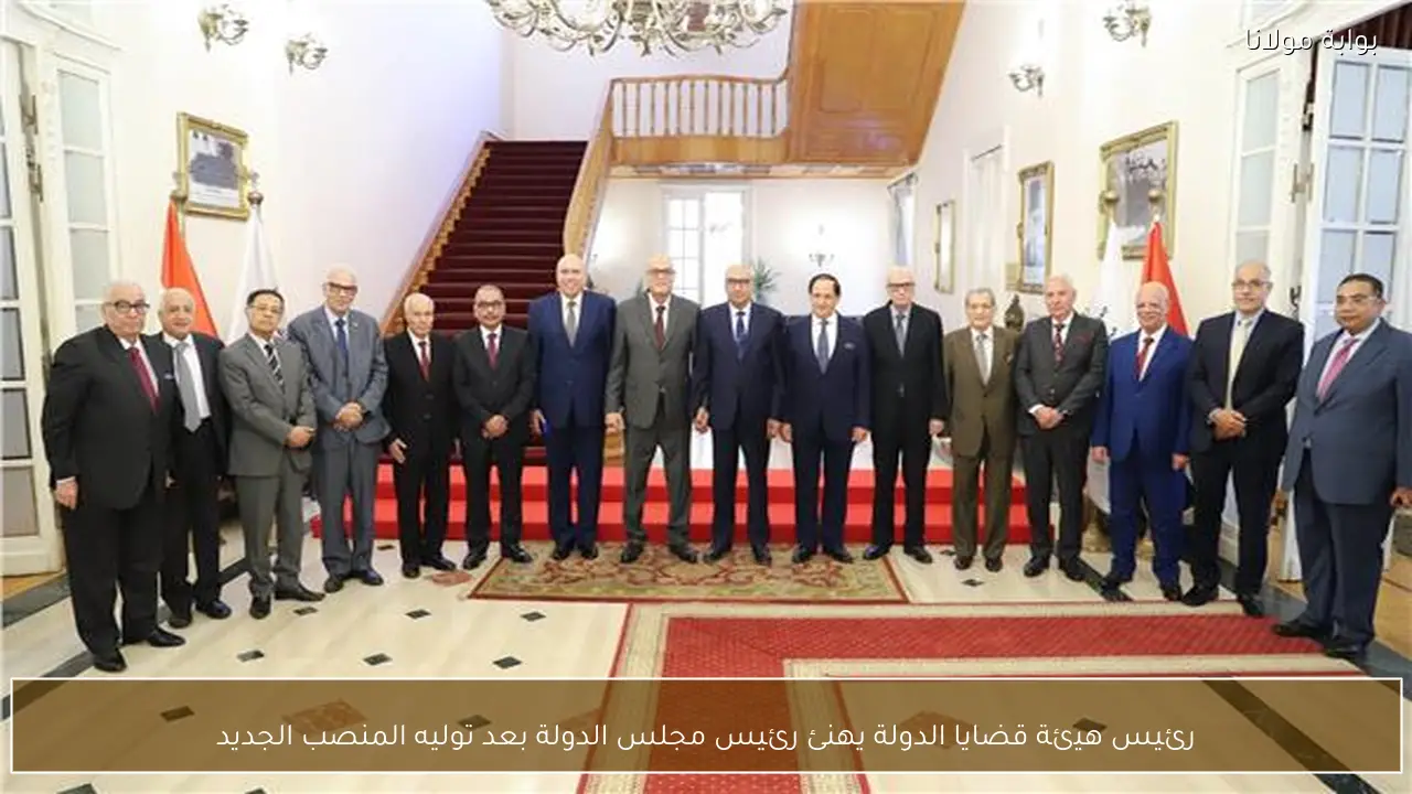 رئيس هيئة قضايا الدولة يهنئ رئيس مجلس الدولة بعد توليه المنصب الجديد