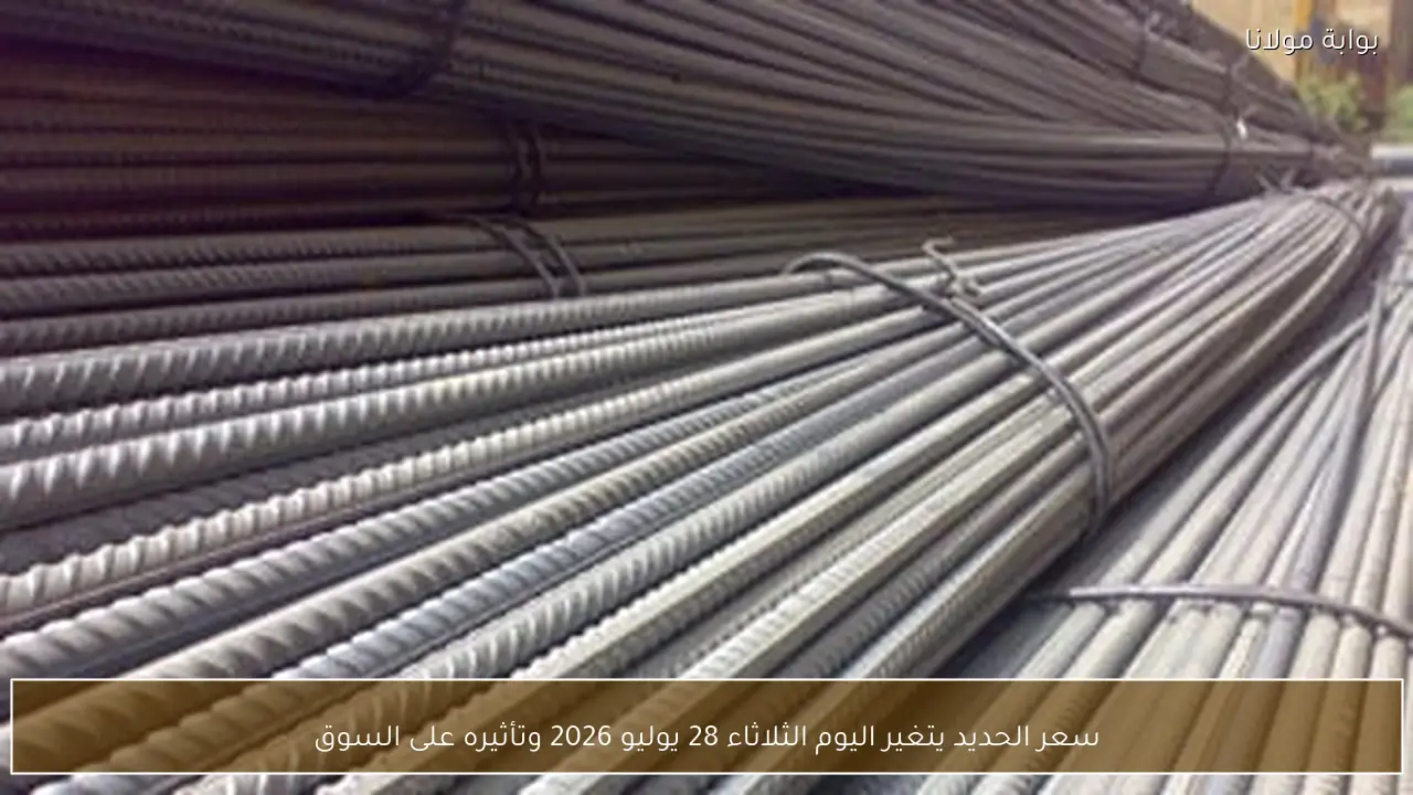 سعر الحديد يتغير اليوم الثلاثاء 28 يوليو 2026 وتأثيره على السوق