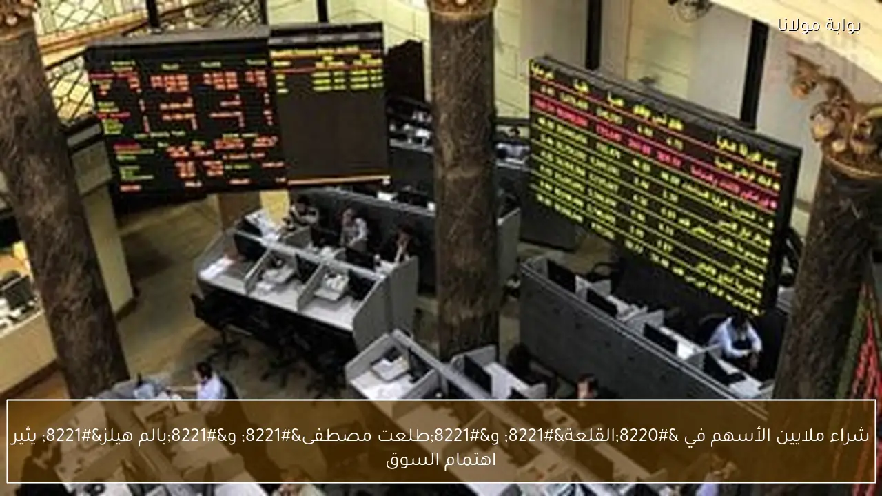 شراء ملايين الأسهم في “القلعة” و”طلعت مصطفى” و”بالم هيلز” يثير اهتمام السوق