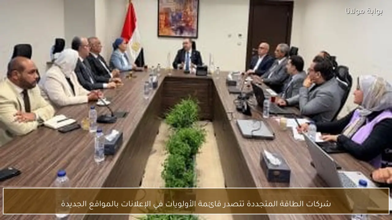 شركات الطاقة المتجددة تتصدر قائمة الأولويات في الإعلانات بالمواقع الجديدة
