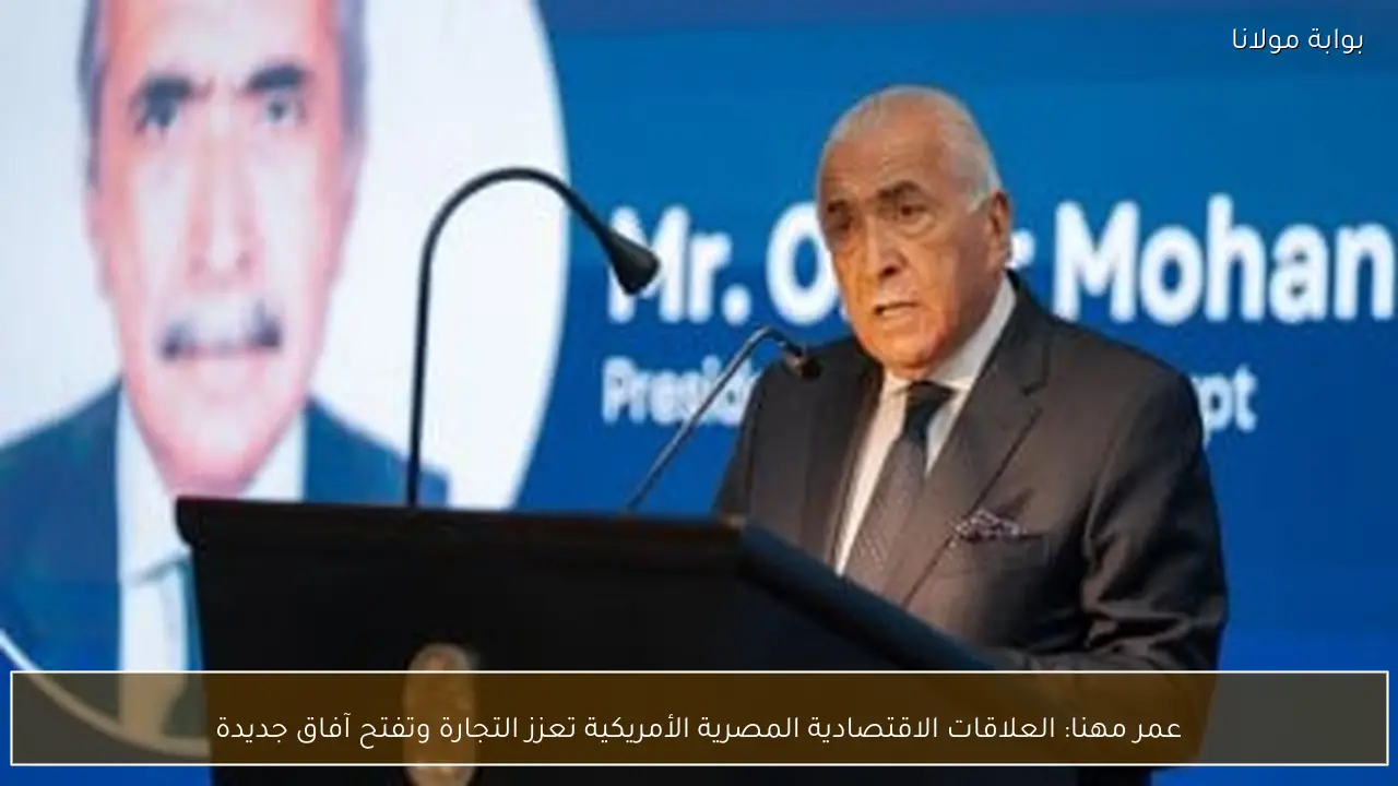 عمر مهنا: العلاقات الاقتصادية المصرية الأمريكية تعزز التجارة وتفتح آفاق جديدة