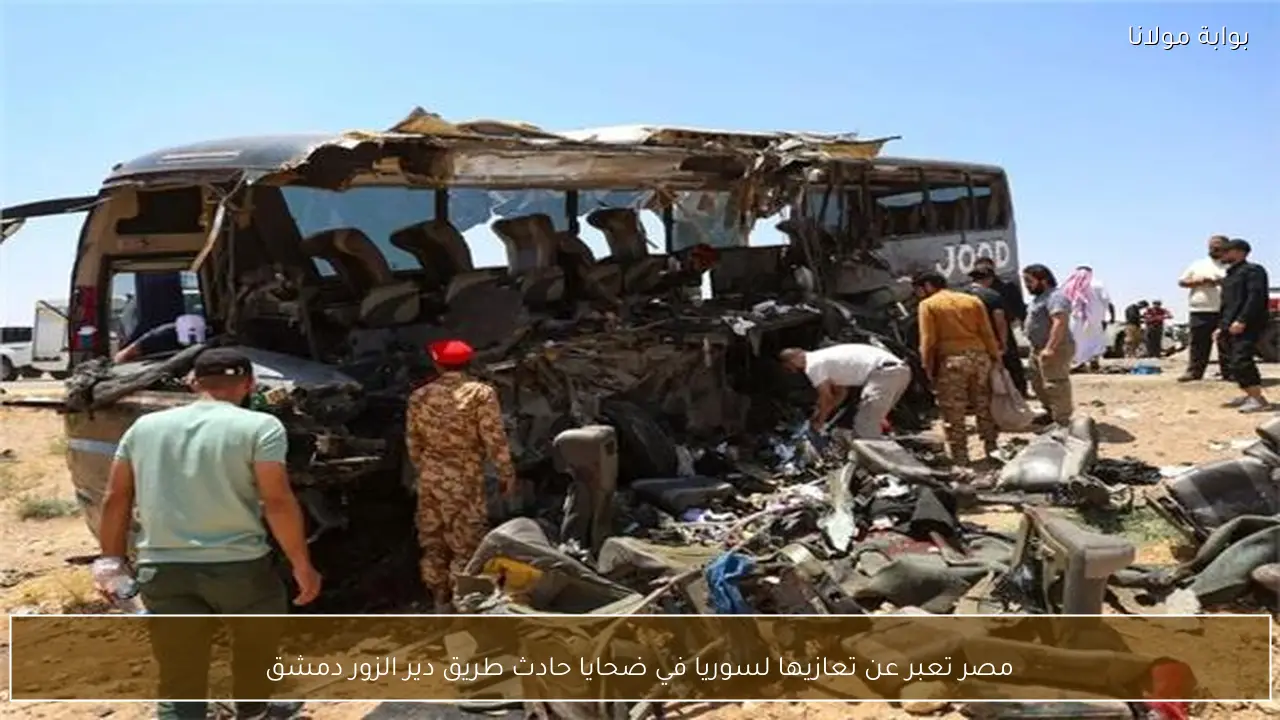 مصر تعبر عن تعازيها لسوريا في ضحايا حادث طريق دير الزور دمشق