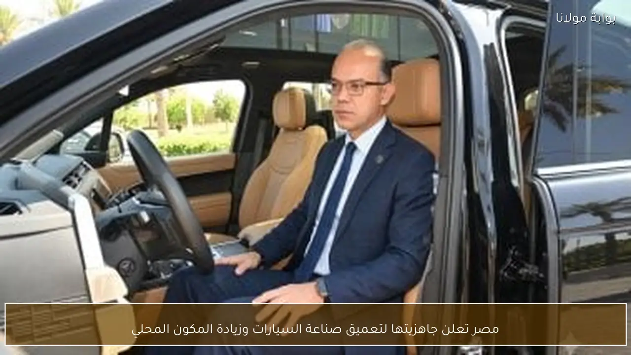 مصر تعلن جاهزيتها لتعميق صناعة السيارات وزيادة المكون المحلي