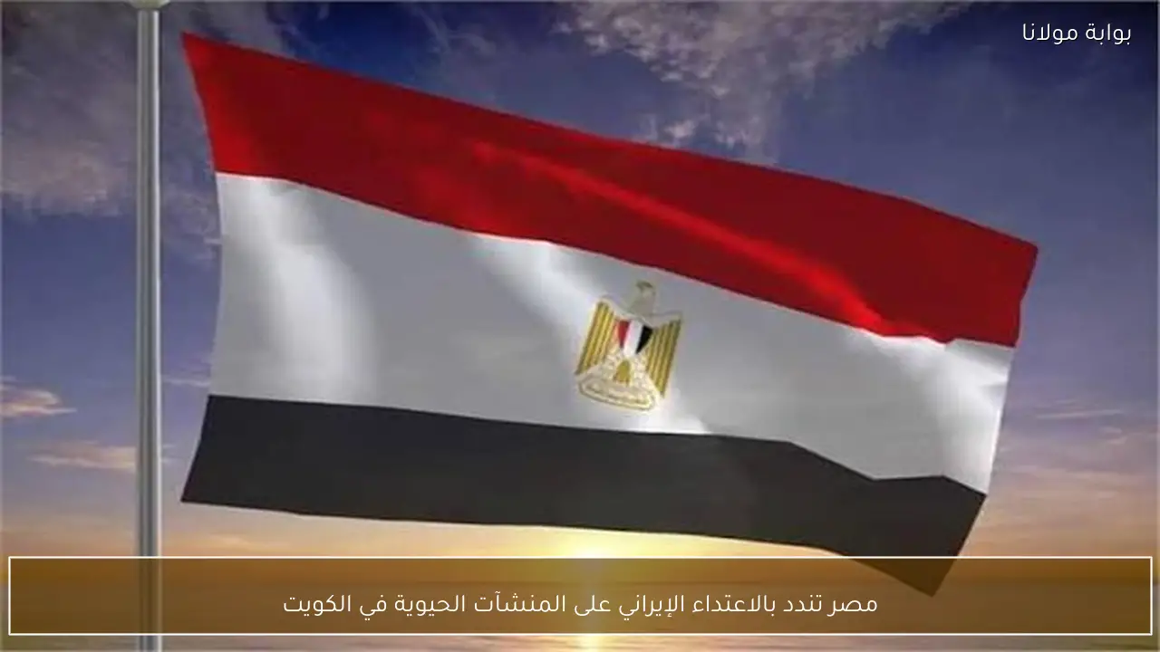 مصر تندد بالاعتداء الإيراني على المنشآت الحيوية في الكويت