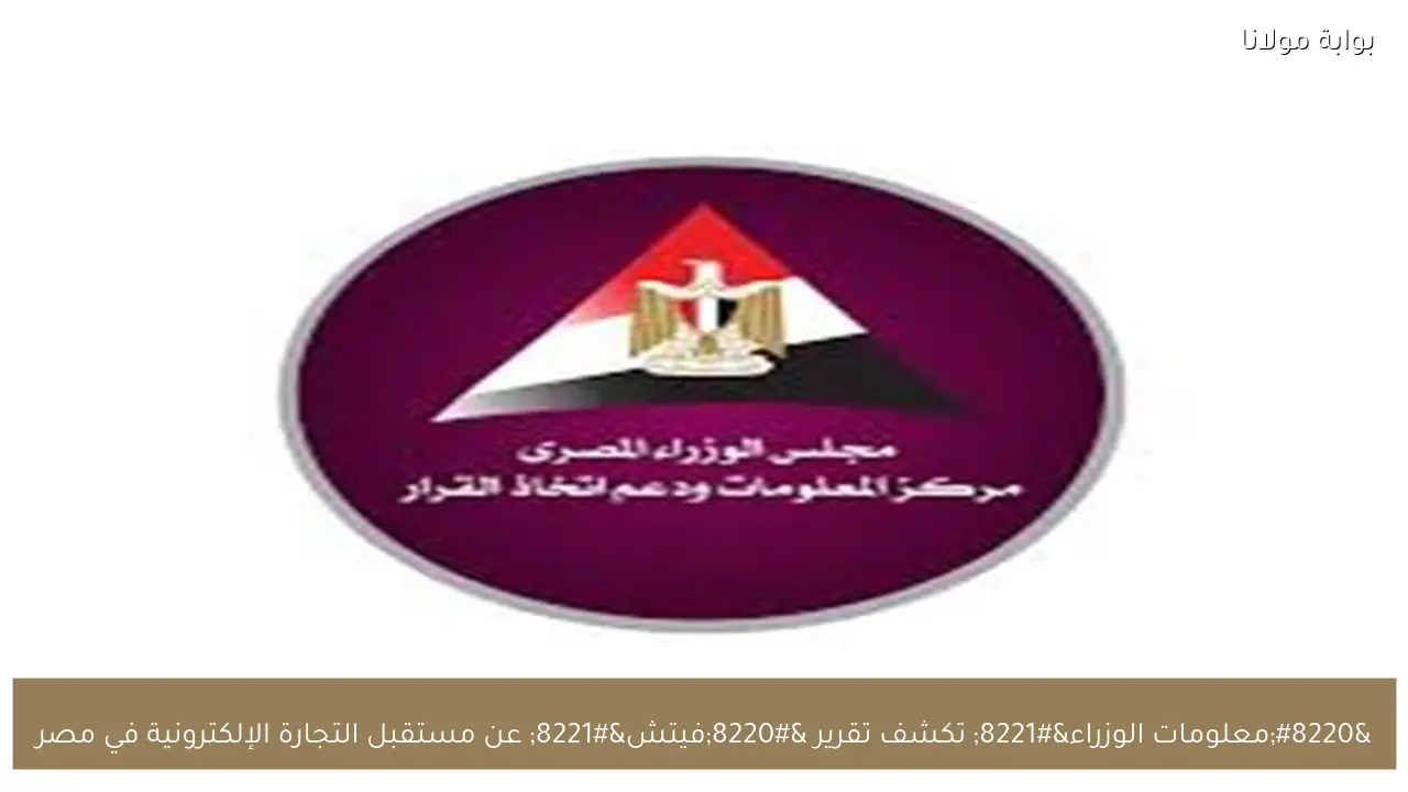 “معلومات الوزراء” تكشف تقرير “فيتش” عن مستقبل التجارة الإلكترونية في مصر