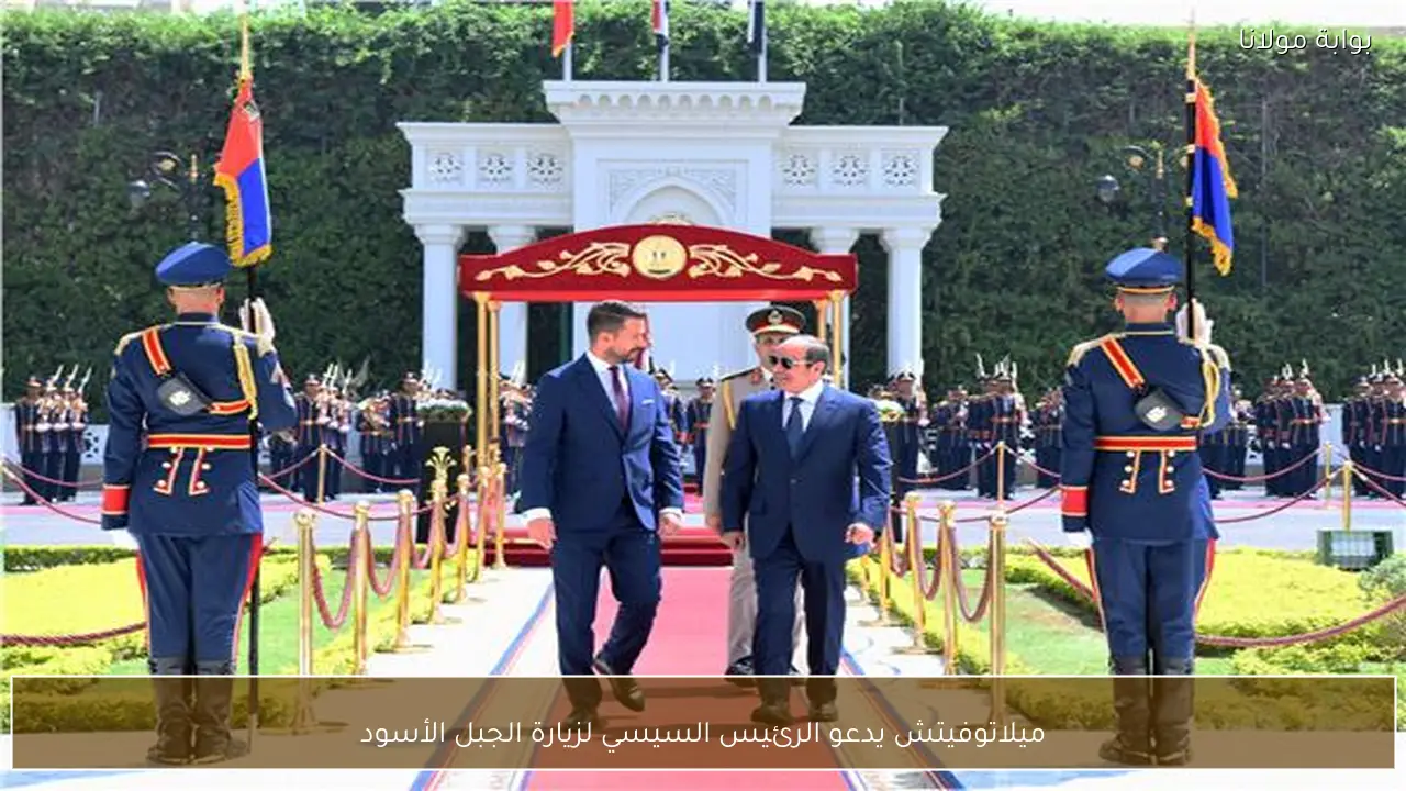 ميلاتوفيتش يدعو الرئيس السيسي لزيارة الجبل الأسود