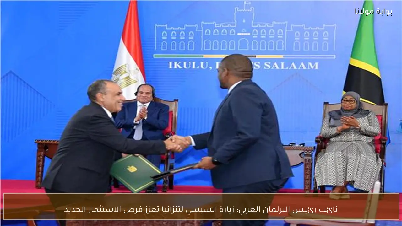 نائب رئيس البرلمان العربي: زيارة السيسي لتنزانيا تعزز فرص الاستثمار الجديد