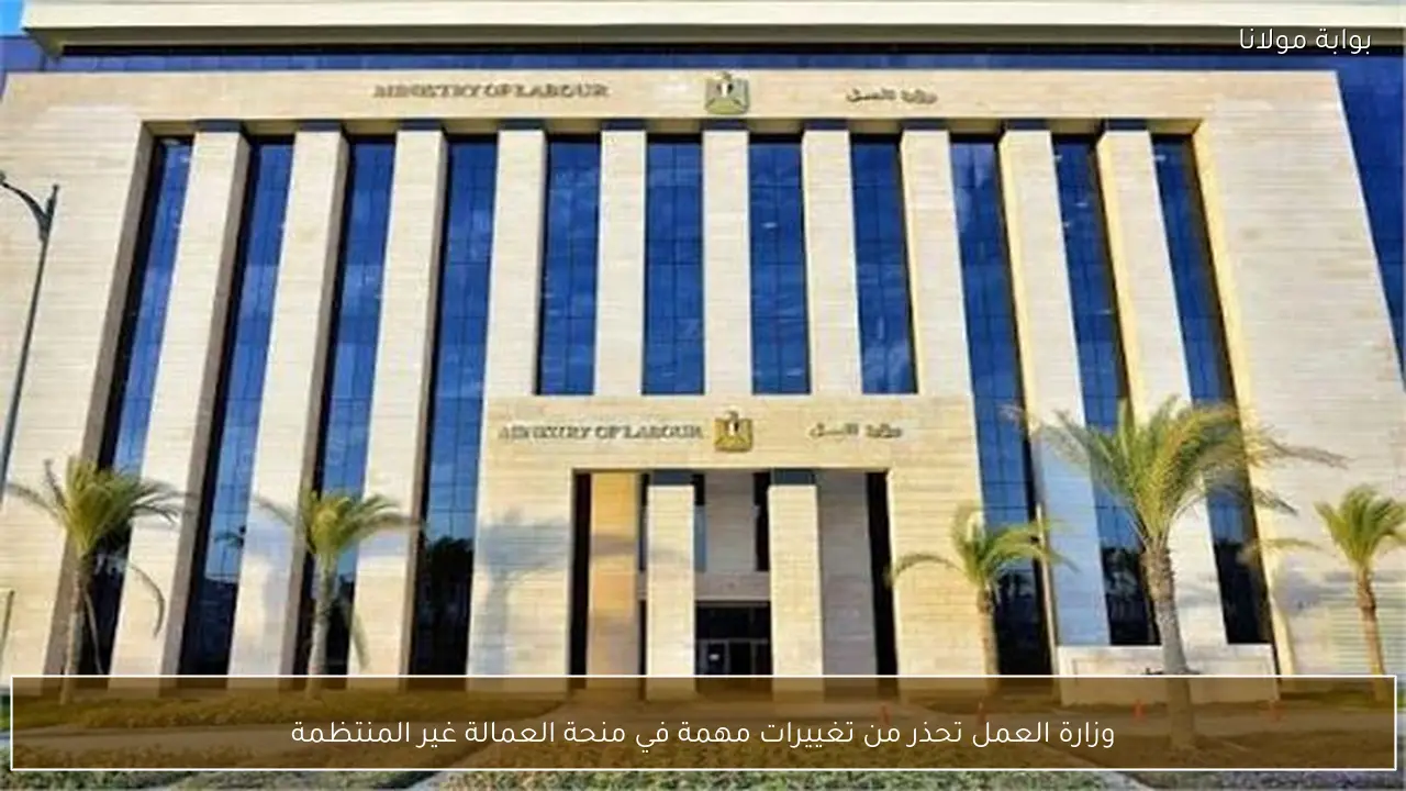 وزارة العمل تحذر من تغييرات مهمة في منحة العمالة غير المنتظمة