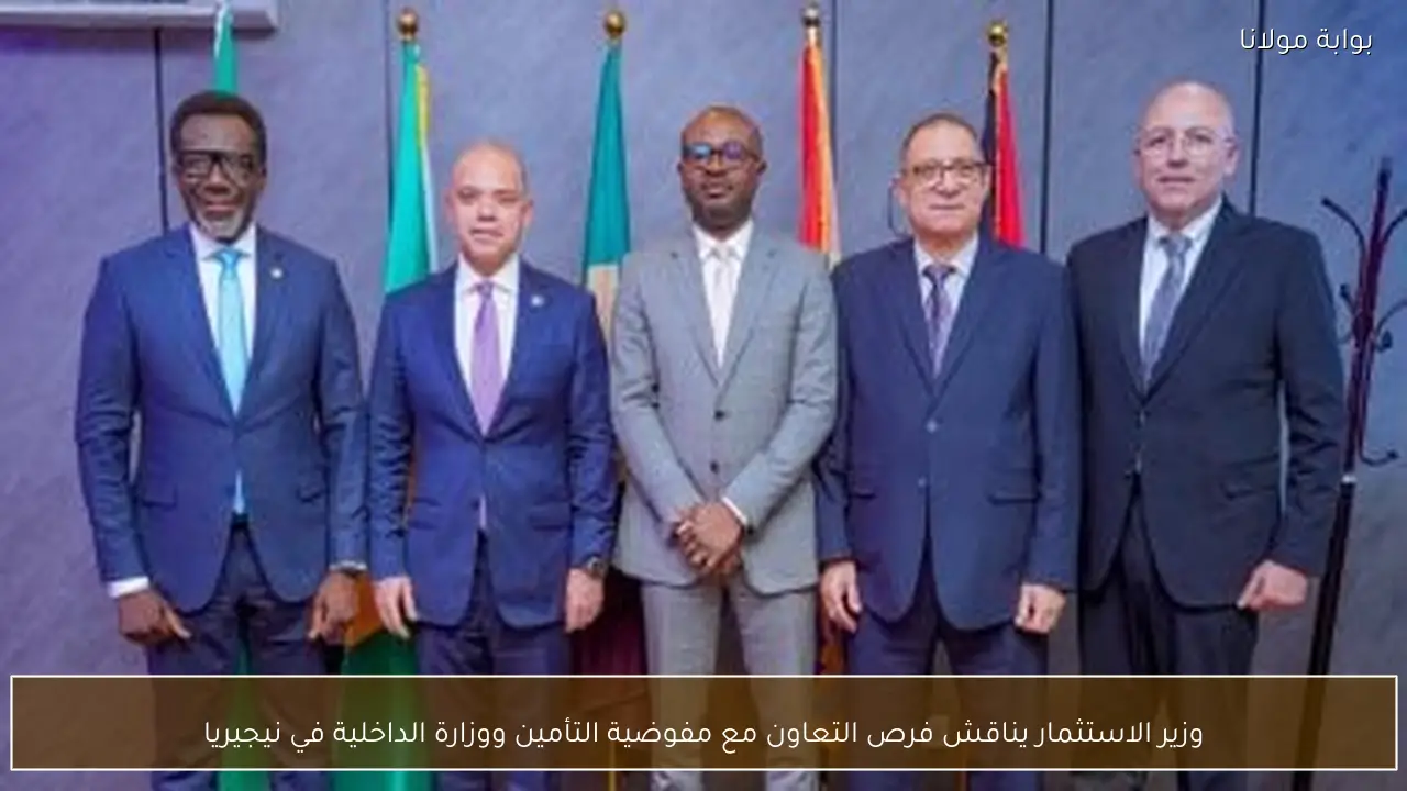 وزير الاستثمار يناقش فرص التعاون مع مفوضية التأمين ووزارة الداخلية في نيجيريا