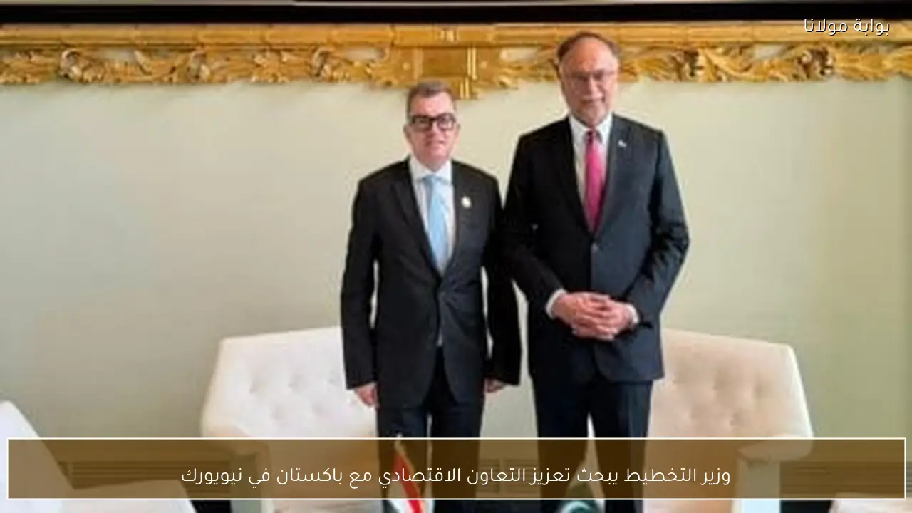 وزير التخطيط يبحث تعزيز التعاون الاقتصادي مع باكستان في نيويورك