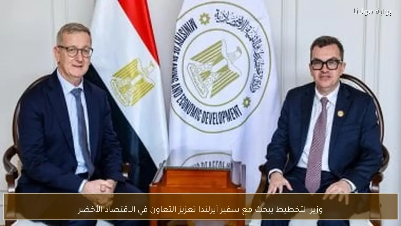 وزير التخطيط يبحث مع سفير أيرلندا تعزيز التعاون في الاقتصاد الأخضر