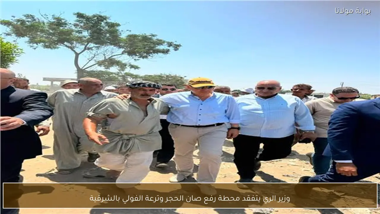 وزير الري يتفقد محطة رفع صان الحجر وترعة الفولي بالشرقية