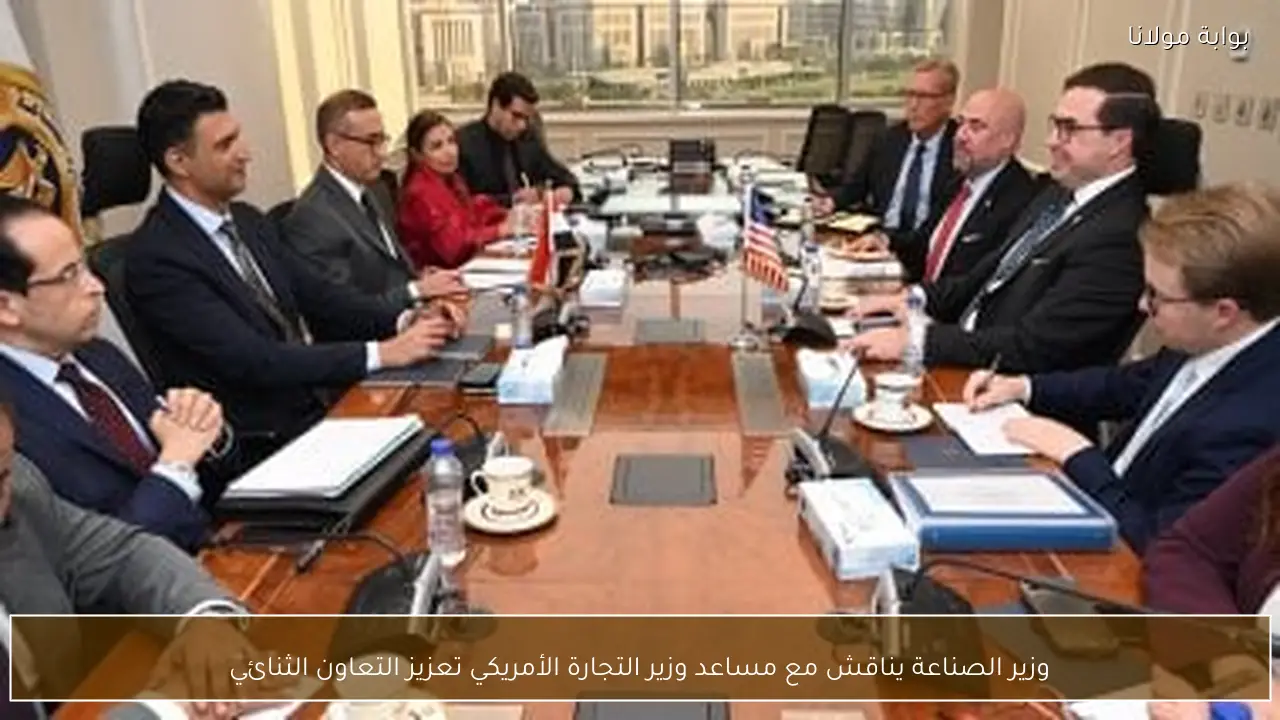 وزير الصناعة يناقش مع مساعد وزير التجارة الأمريكي تعزيز التعاون الثنائي