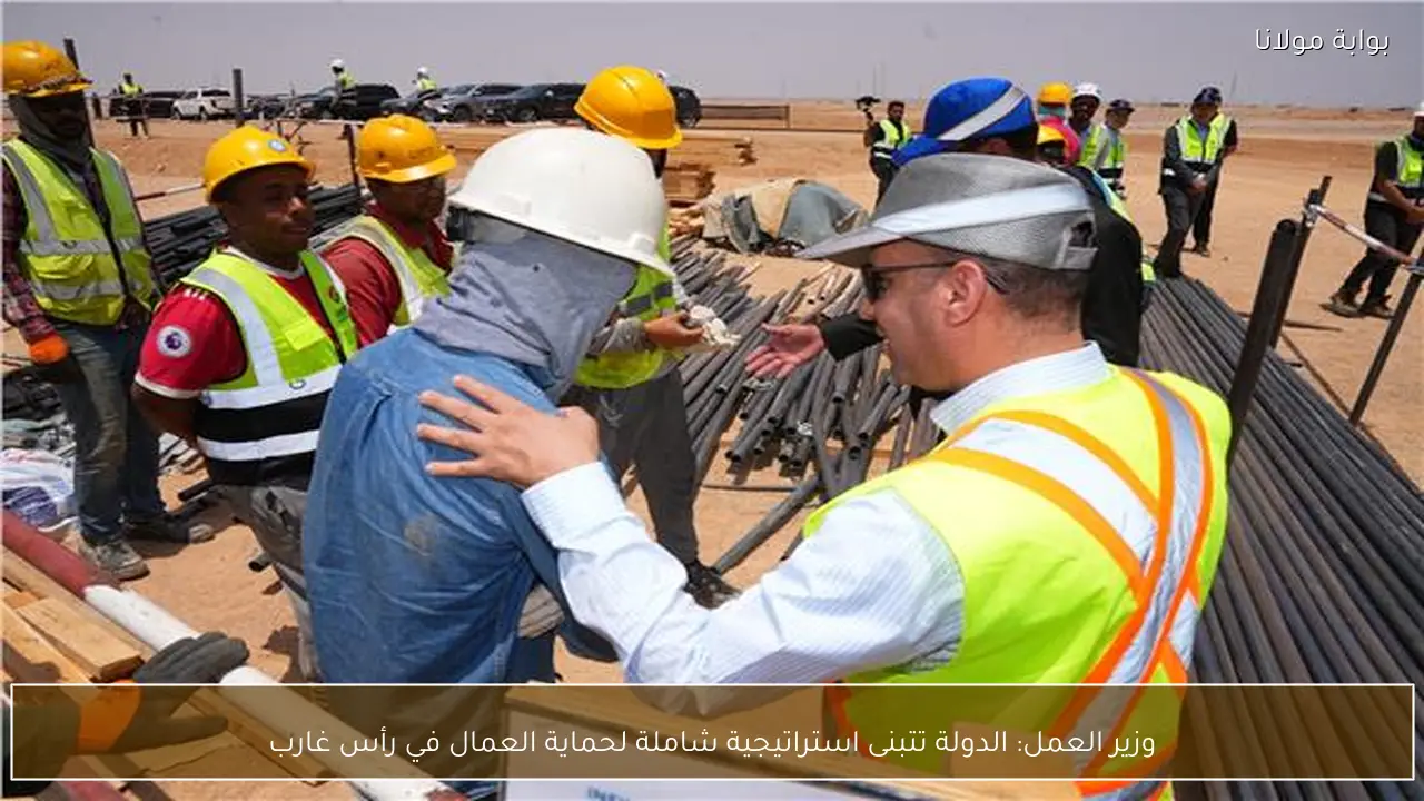 وزير العمل: الدولة تتبنى استراتيجية شاملة لحماية العمال في رأس غارب