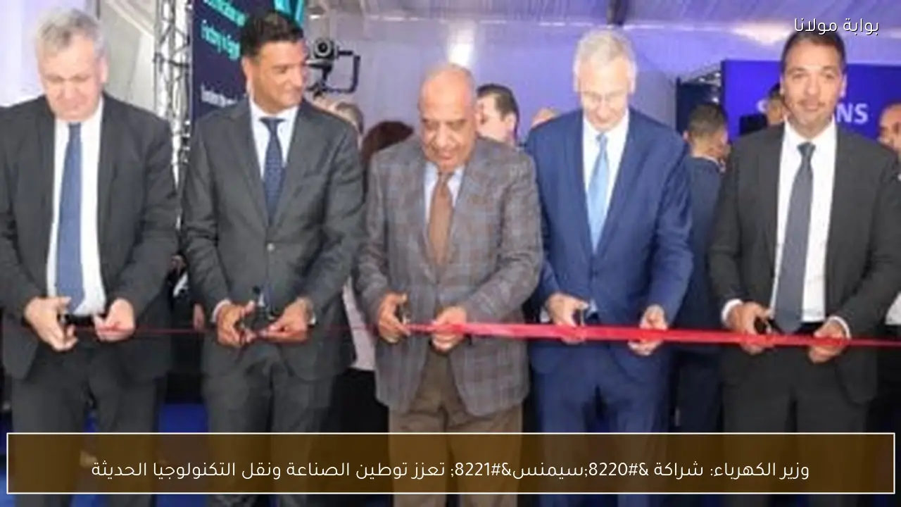وزير الكهرباء: شراكة “سيمنس” تعزز توطين الصناعة ونقل التكنولوجيا الحديثة