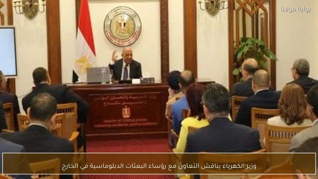وزير الكهرباء يناقش التعاون مع رؤساء البعثات الدبلوماسية في الخارج