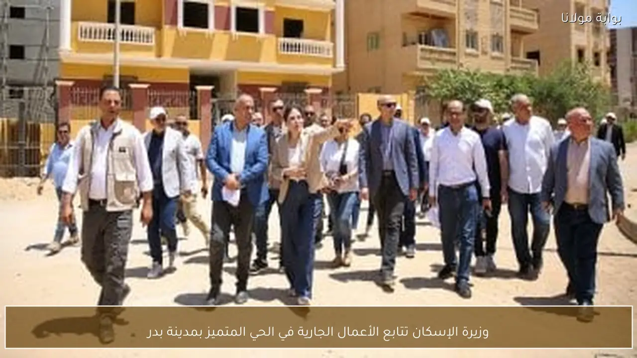 وزيرة الإسكان تتابع الأعمال الجارية في الحي المتميز بمدينة بدر
