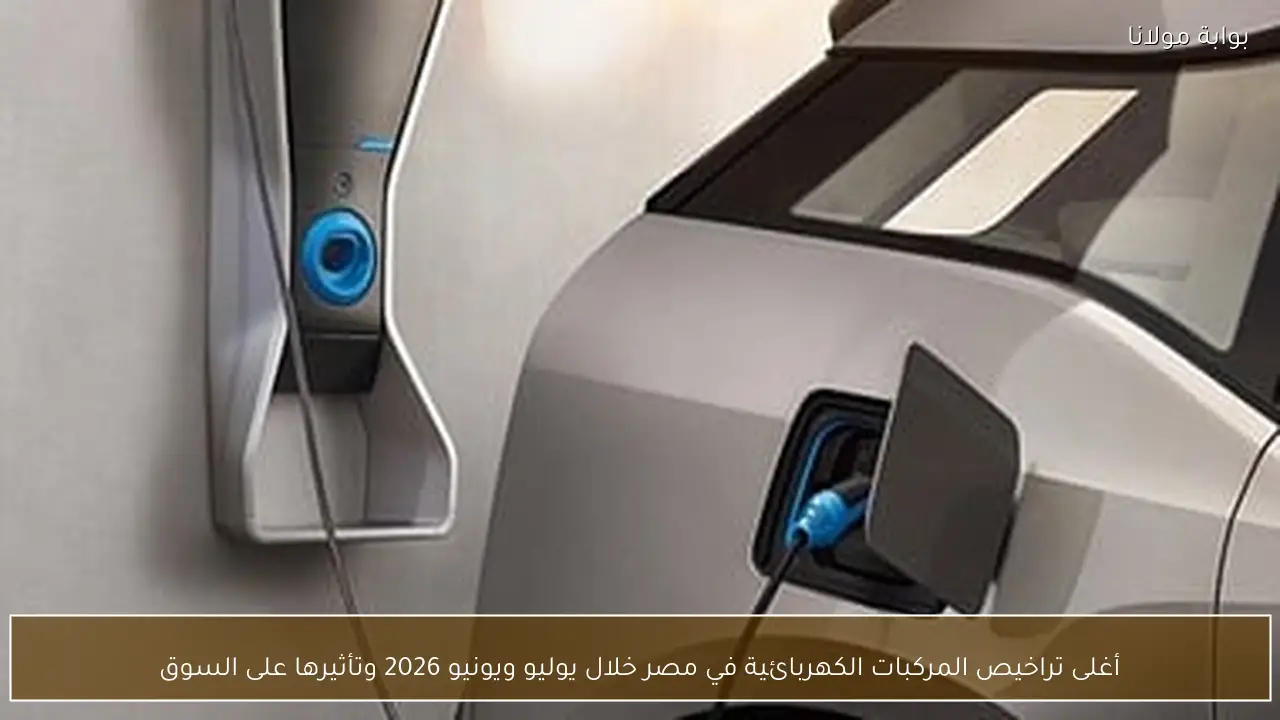 أغلى تراخيص المركبات الكهربائية في مصر خلال يوليو ويونيو 2026 وتأثيرها على السوق