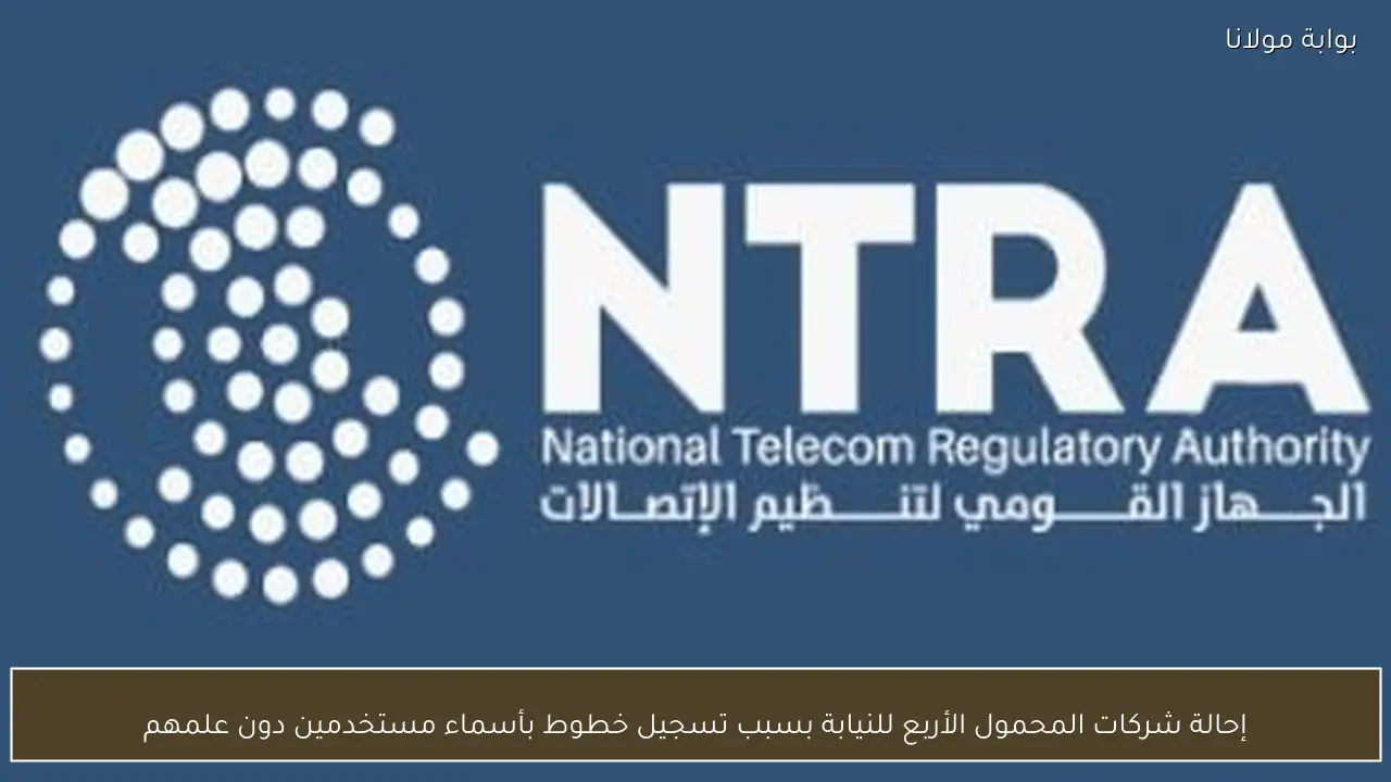 إحالة شركات المحمول الأربع للنيابة بسبب تسجيل خطوط بأسماء مستخدمين دون علمهم
