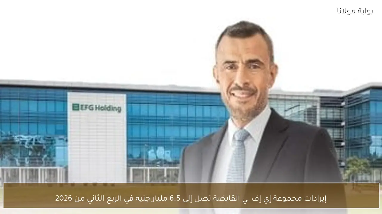 إيرادات مجموعة إي إف چي القابضة تصل إلى 6.5 مليار جنيه في الربع الثاني من 2026