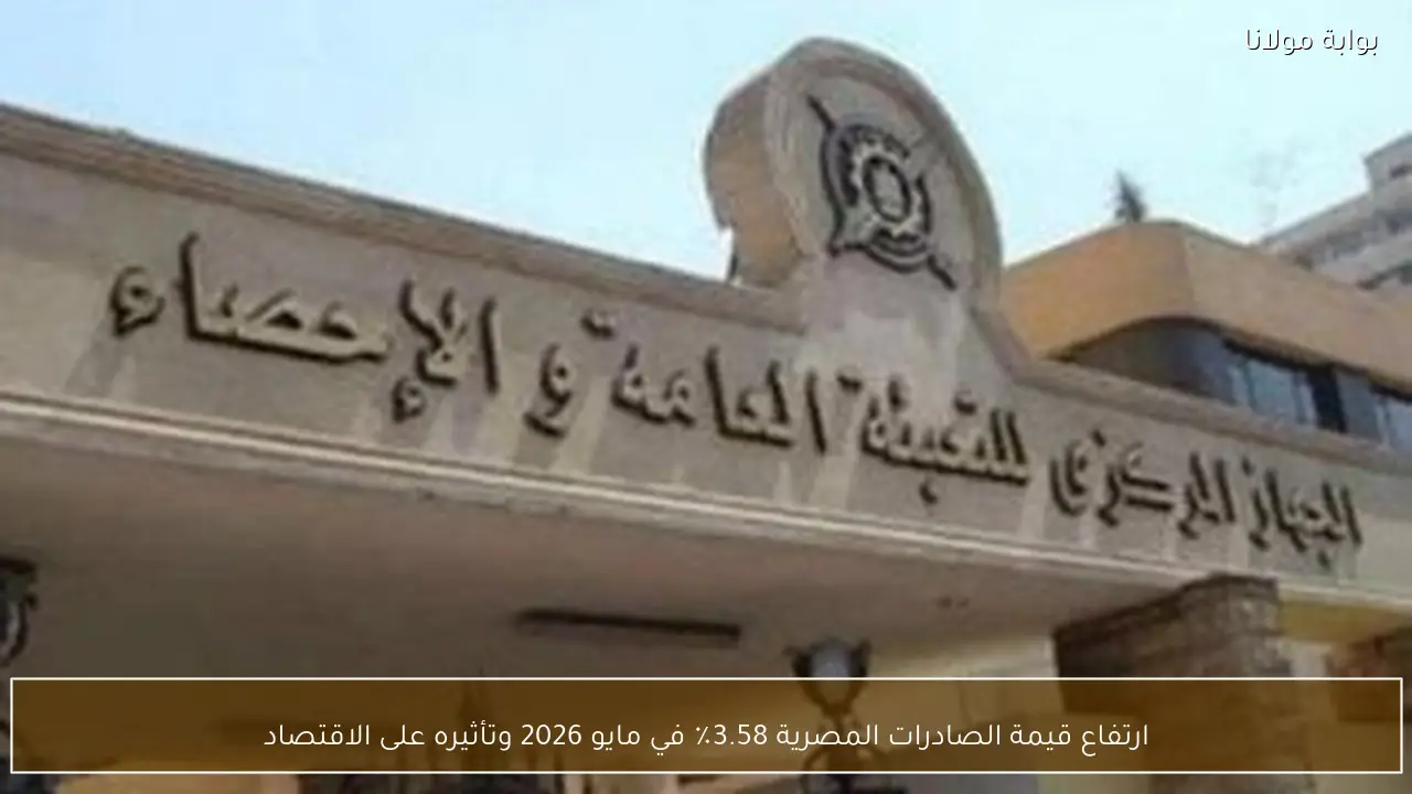 ارتفاع قيمة الصادرات المصرية 3.58٪ في مايو 2026 وتأثيره على الاقتصاد