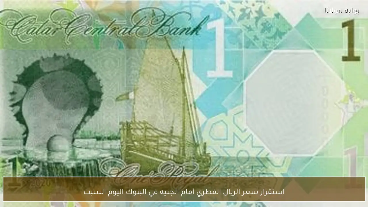 استقرار سعر الريال القطري أمام الجنيه في البنوك اليوم السبت