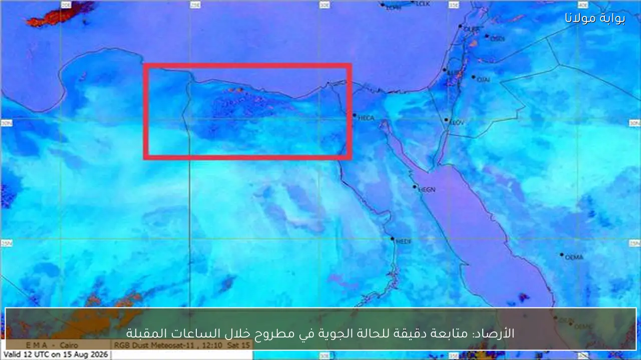 الأرصاد: متابعة دقيقة للحالة الجوية في مطروح خلال الساعات المقبلة
