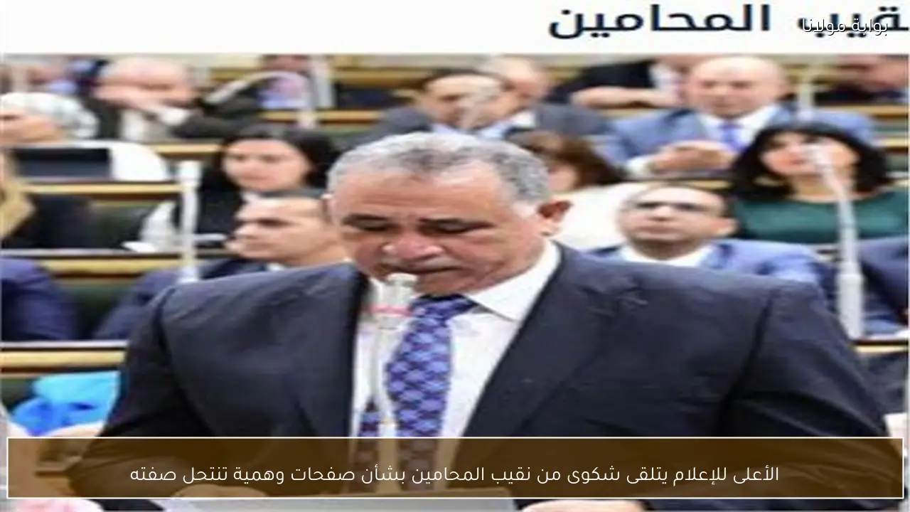 الأعلى للإعلام يتلقى شكوى من نقيب المحامين بشأن صفحات وهمية تنتحل صفته