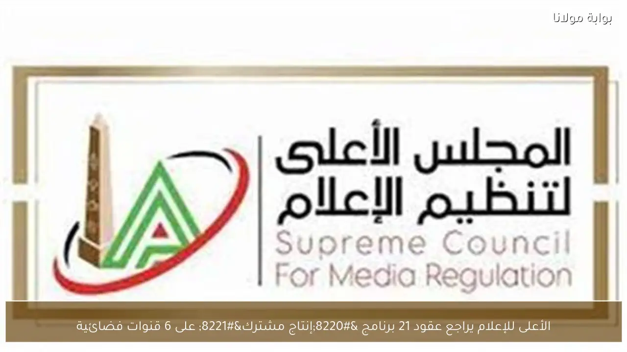 الأعلى للإعلام يراجع عقود 21 برنامج “إنتاج مشترك” على 6 قنوات فضائية