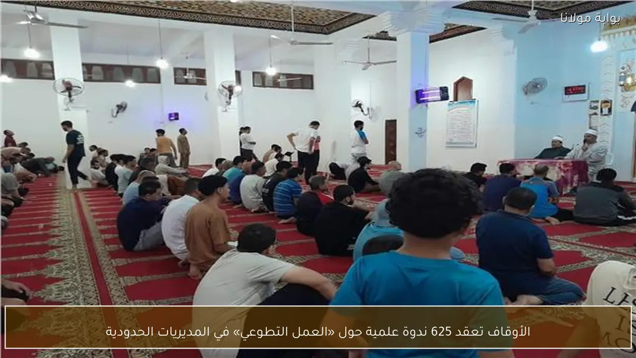 الأوقاف تعقد 625 ندوة علمية حول «العمل التطوعي» في المديريات الحدودية